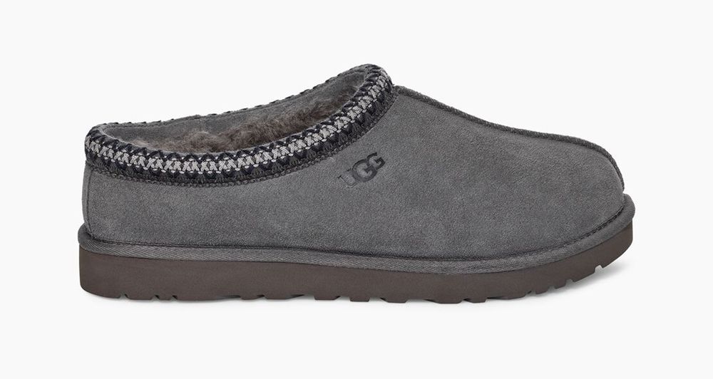 Ugg Tasman - Mens Slippers - Dark Grey - NZ (3450PWQFV)